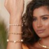 PULSEIRA INSPIRAÇÃO ALTA JOALHERIA BANHADA A OURO 18K