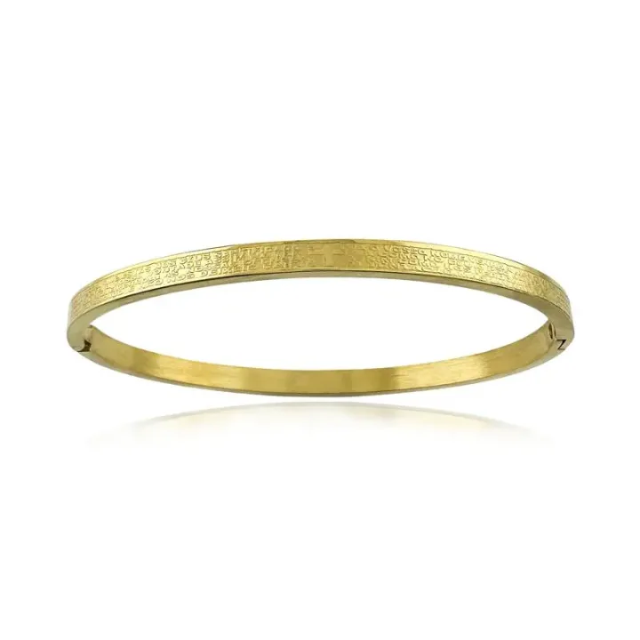 Bracelete Pintura Eletrostática com Oração Pai Nosso