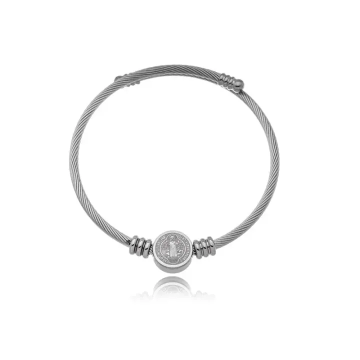 BRACELETE TORCIDO COM SÃO BENTO