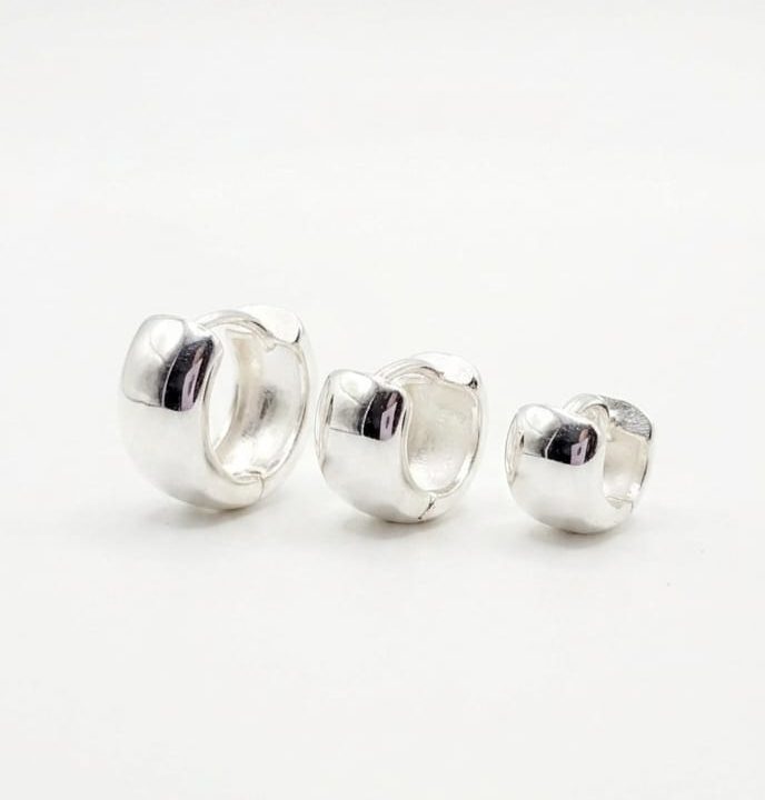 Brinco Trio Argola Lisa 7mm circular